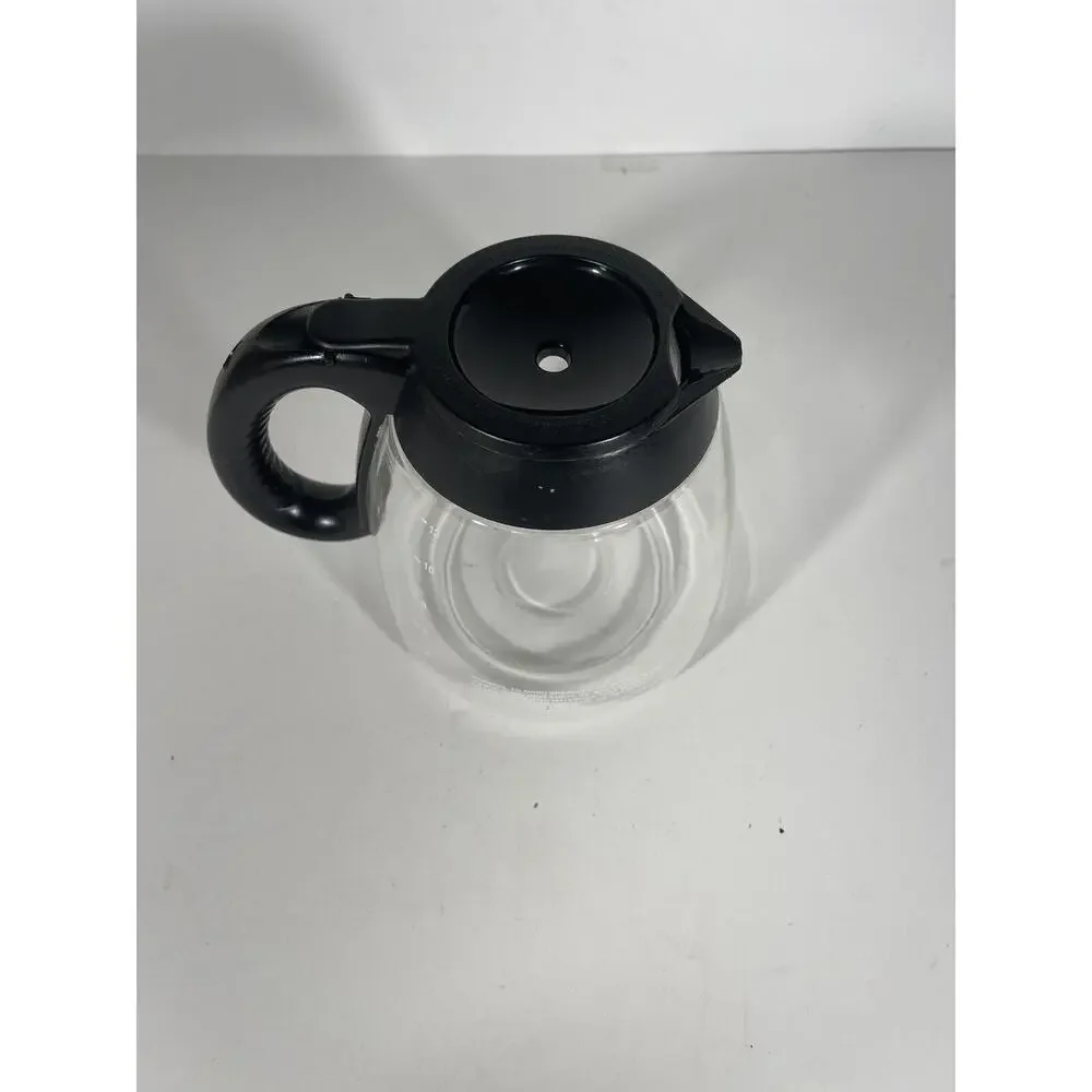 Mr. Coffee 12 Cup Carafe Glass Replacement‎ Decanter Pot Black Handle & Lid